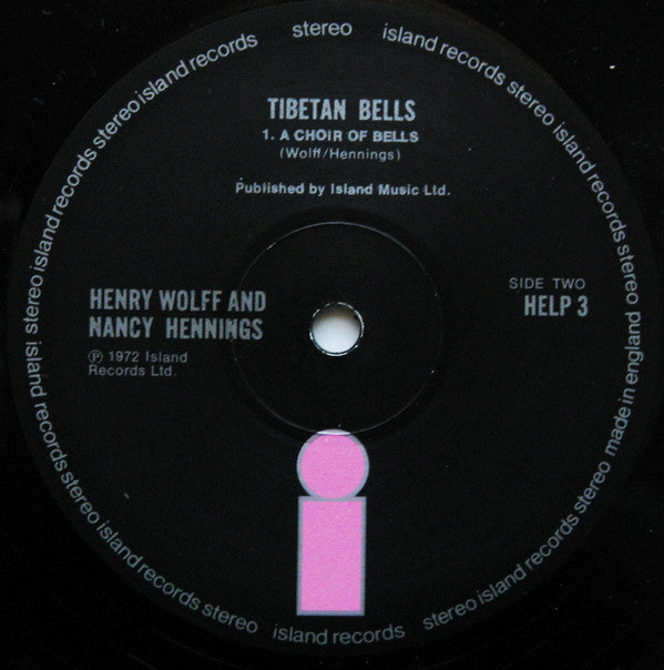 Henry Wolff, Nancy Hennings* With Drew Gladstone : Tibetan Bells (LP, Album)