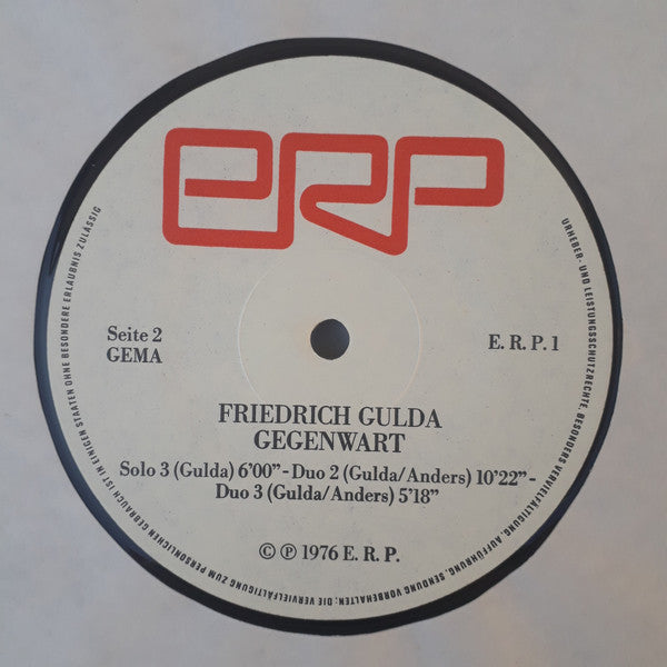 Friedrich Gulda : Gegenwart (LP, Album)