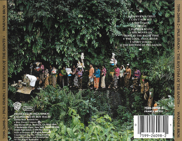 Paul Simon : The Rhythm Of The Saints (CD, Album, RP)
