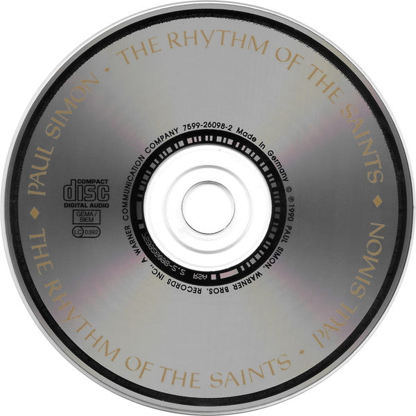 Paul Simon : The Rhythm Of The Saints (CD, Album, RP)