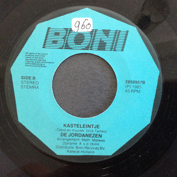 De Jordanezen : Laat Me Niet Gissen (7")