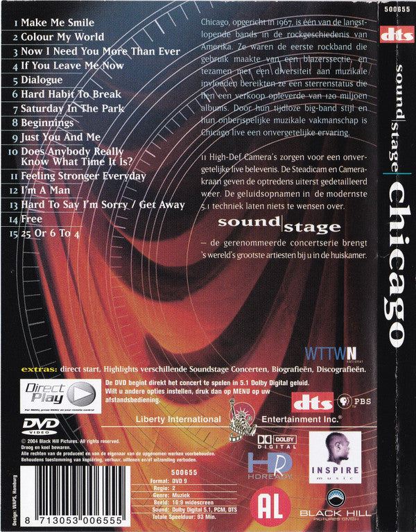 Chicago (2) : Soundstage (DVD-V, PAL, Reg)