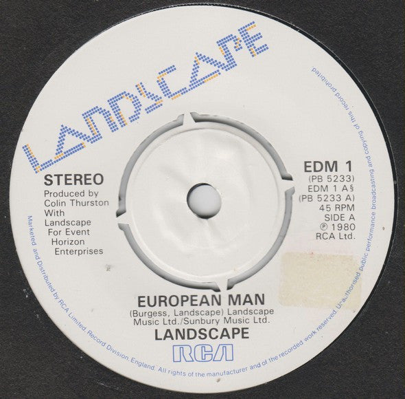 Landscape : European Man (7", Single)
