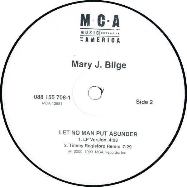 Mary J. Blige : Give Me You / Let No Man Put Asunder (12")