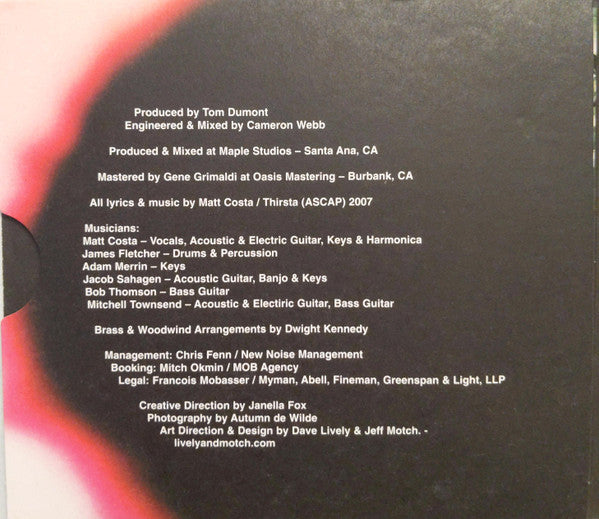 Matt Costa : Unfamiliar Faces (CD, Album, Dig)