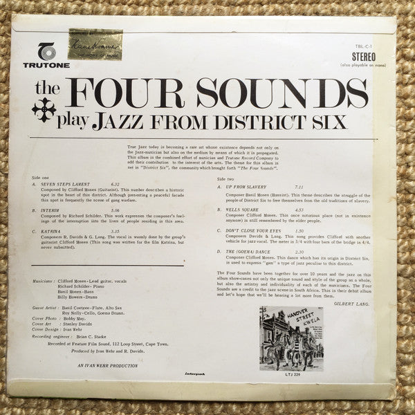 The Four Sounds (4) : Jazz From District Six (LP, Album)