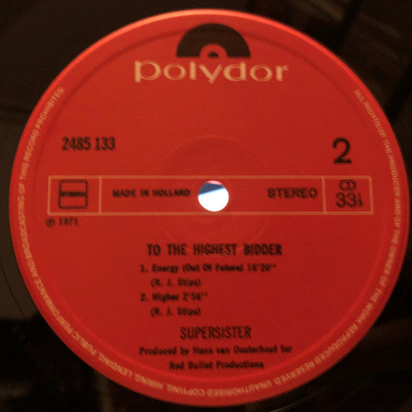 Supersister (2) : To The Highest Bidder (LP, Album, RE)