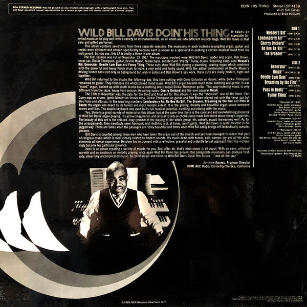 Wild Bill Davis : Doin' His Thing (LP, Album)