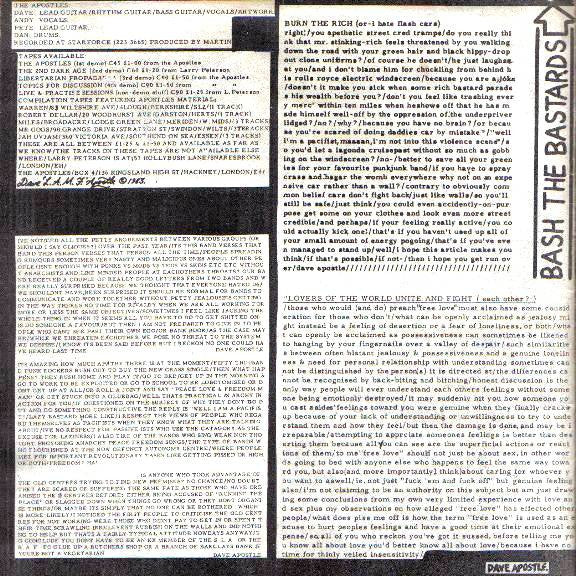 The Apostles (3) : Blow It Up Burn It Down Kick It Till It Breaks (7", EP, W/Lbl)