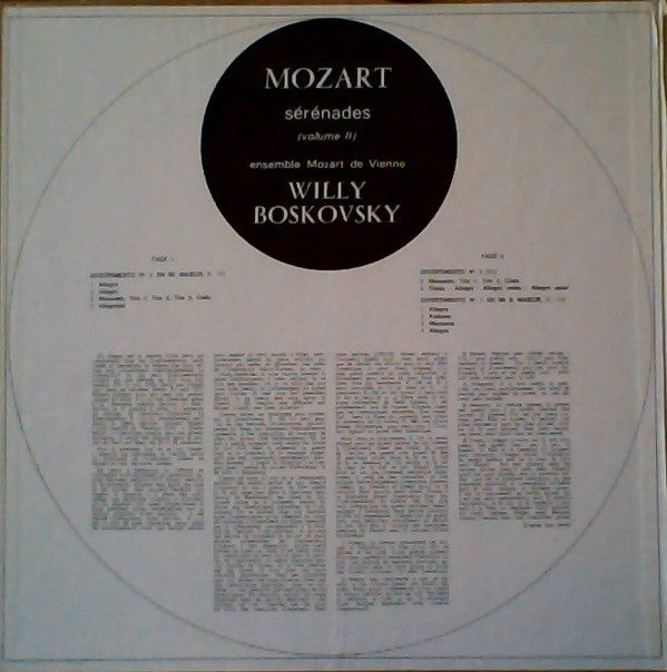 Wolfgang Amadeus Mozart, Wiener Mozart Ensemble, Willi Boskovsky : Serenades: Volume II (LP, Album)