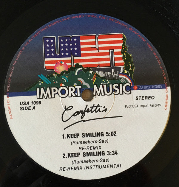 Confetti's : Keep Smiling (12")