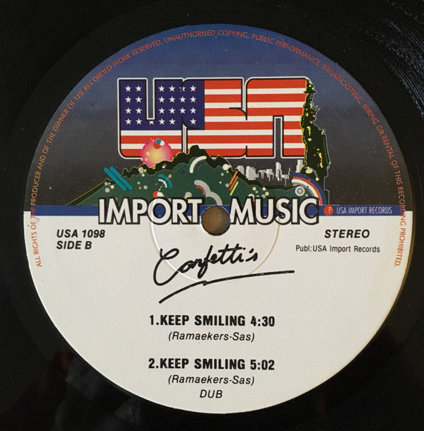 Confetti's : Keep Smiling (12")