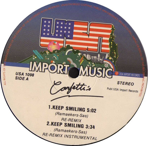 Confetti's : Keep Smiling (12")