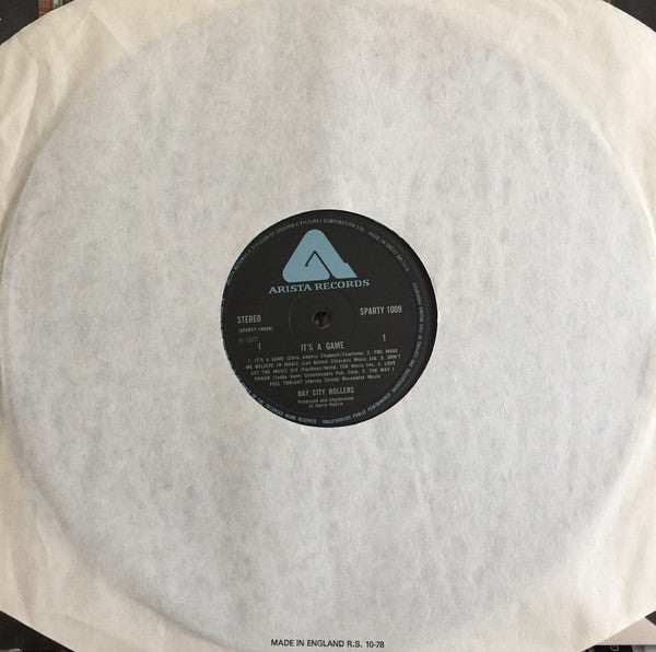 Bay City Rollers : It's A Game (LP, Album)