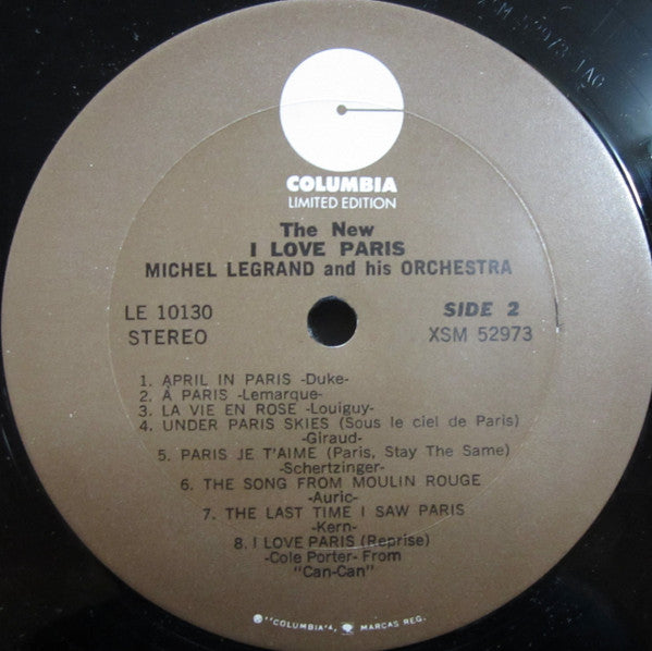 Michel Legrand And His Orchestra* : The New I Love Paris (LP, RE)