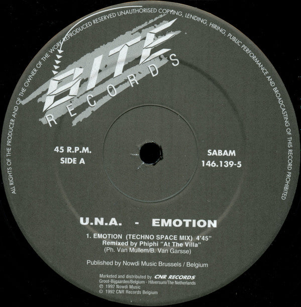U.N.A. : Emotion (12")