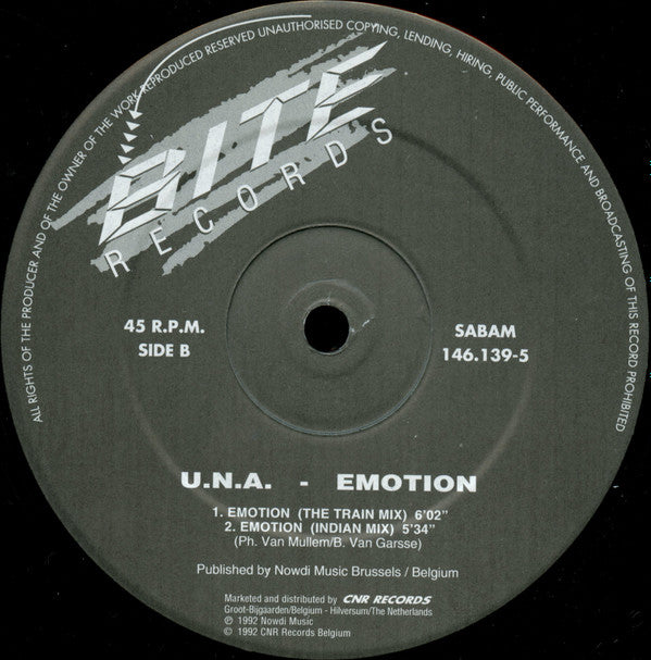 U.N.A. : Emotion (12")