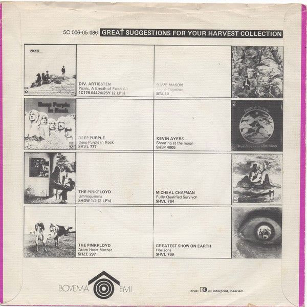 Pink Floyd : Free Four  (7", Single, MP)