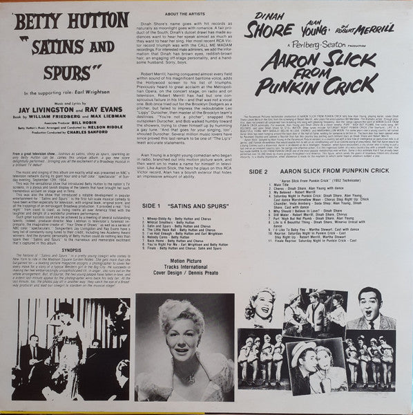 Livingston & Evans : "Satins And Spurs" / "Aaron Slick From Punkin Crick"  (LP, Comp, Yel)