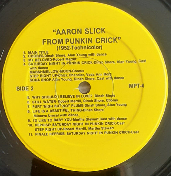 Livingston & Evans : "Satins And Spurs" / "Aaron Slick From Punkin Crick"  (LP, Comp, Yel)