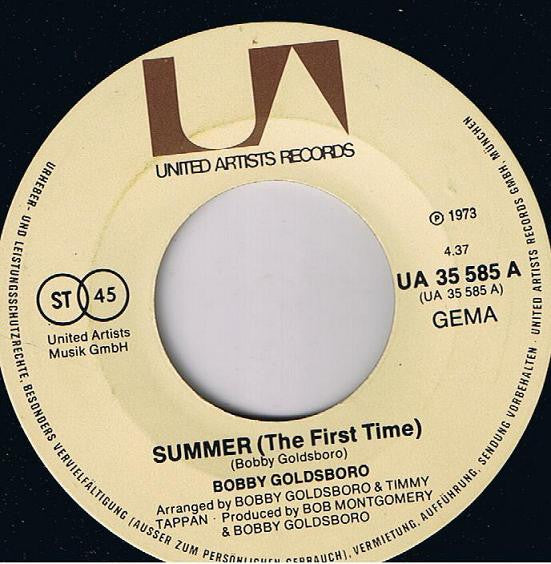 Bobby Goldsboro : Summer (The First Time) (7", Single)