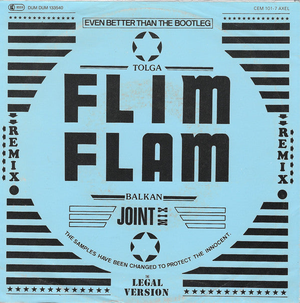 Tolga "Flim Flam" Balkan : Volume I (7", Single, Bla)