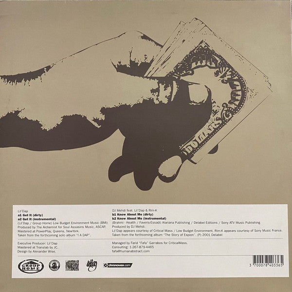 Lil' Dap : Get It, Get It (12")