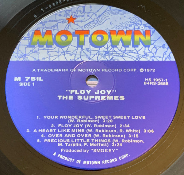 The Supremes : Floy Joy (LP, Album, Hol)