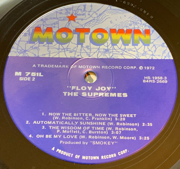 The Supremes : Floy Joy (LP, Album, Hol)