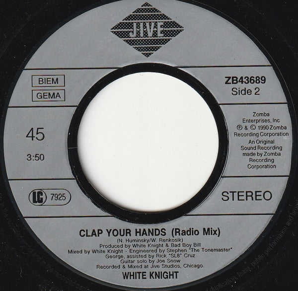 White Knight : Get Grazy (7", Single)