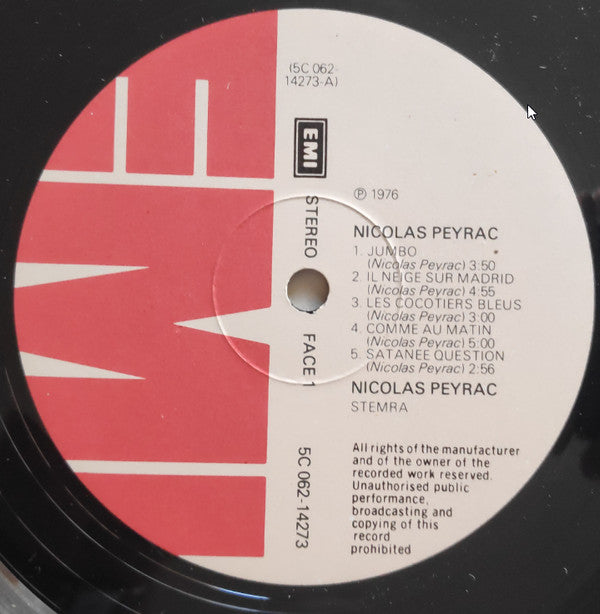 Nicolas Peyrac : Nicolas Peyrac (LP, Album)