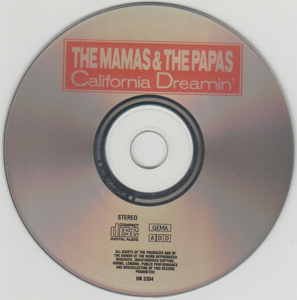 The Mamas & The Papas : California Dreamin' (CD, Comp)