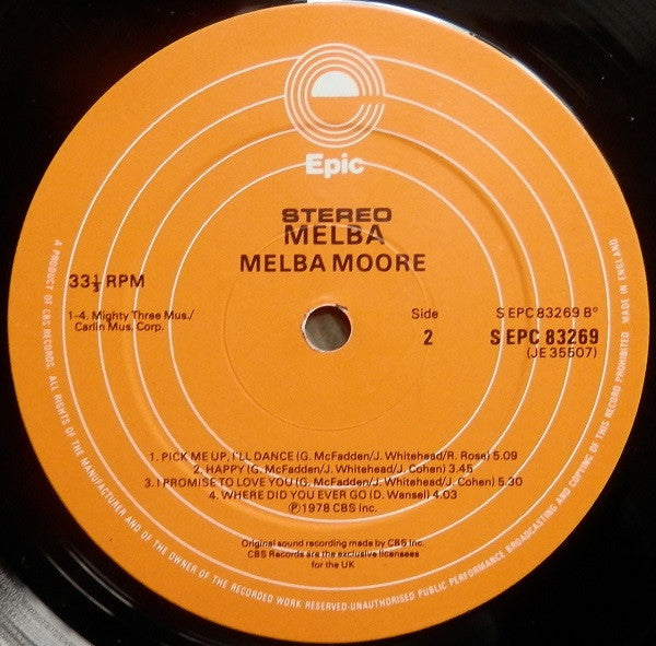 Melba Moore : Melba (LP, Album)