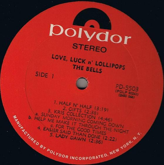 The Bells (2) : Love, Luck N' Lollipops (LP, Album)