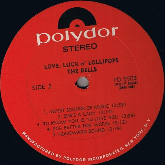 The Bells (2) : Love, Luck N' Lollipops (LP, Album)