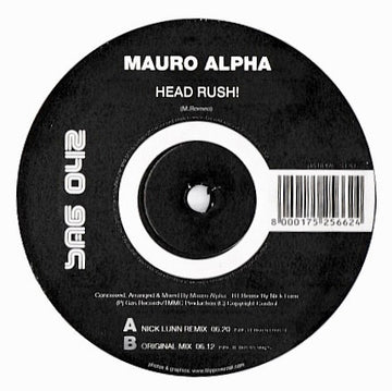 Mauro Alpha : Head Rush! (12")