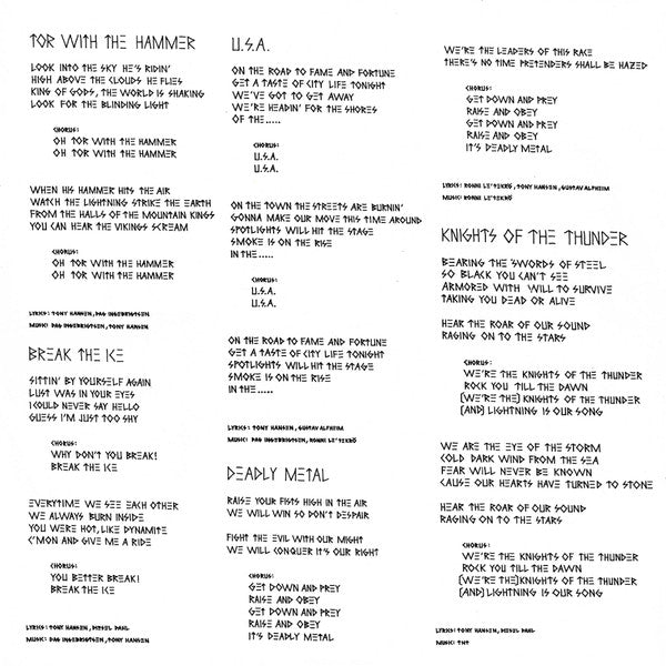 TNT (15) : Knights Of The New Thunder (LP, Album)