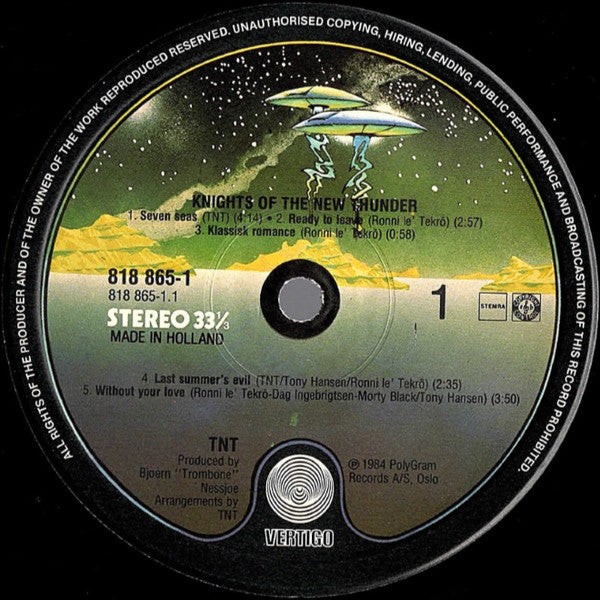 TNT (15) : Knights Of The New Thunder (LP, Album)