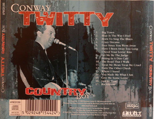 Conway Twitty : Country Boy (CD, Album, Comp)