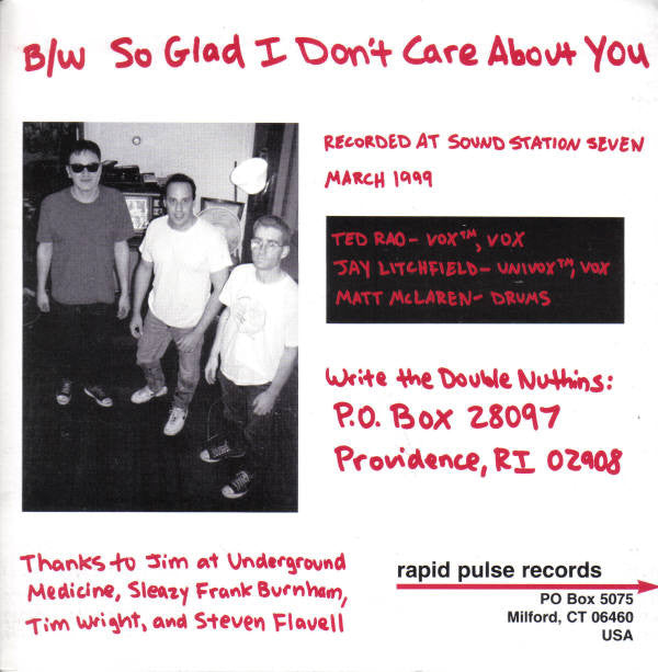 The Double Nuthins : Got Into A Fight In Special Ed (And The Retard's Winning) (7", Single)