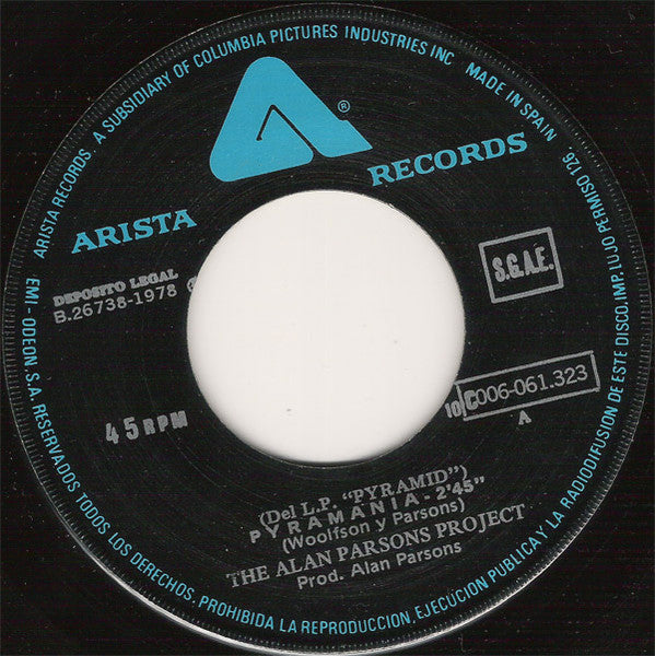 The Alan Parsons Project : Pyramania (7", Single)