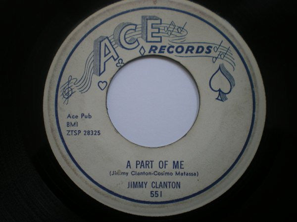 Jimmy Clanton : A Letter To An Angel / A Part Of Me (7", Styrene)