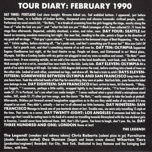 The Legend : Do Nuts b/w Rockaway Beach plus Roses (7")