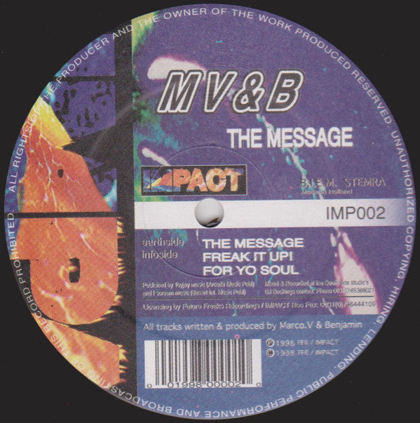 MV&B : The Message (12")