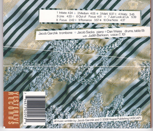 Jacob Garchik : Romance (CD, Album)