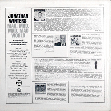 Jonathan Winters : Jonathan Winters' Mad, Mad, Mad, Mad World (LP, Album, Comp, Mono)