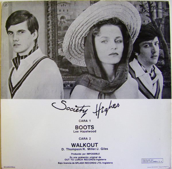Society Highes : Boots / Walkout (12", Maxi)