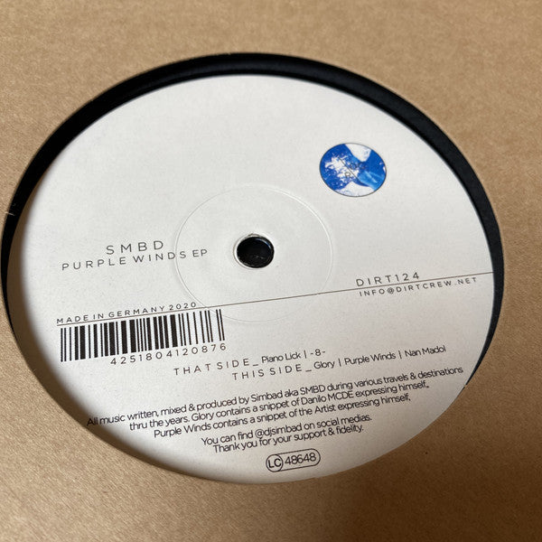 SMBD : Purple Winds EP (12", EP)