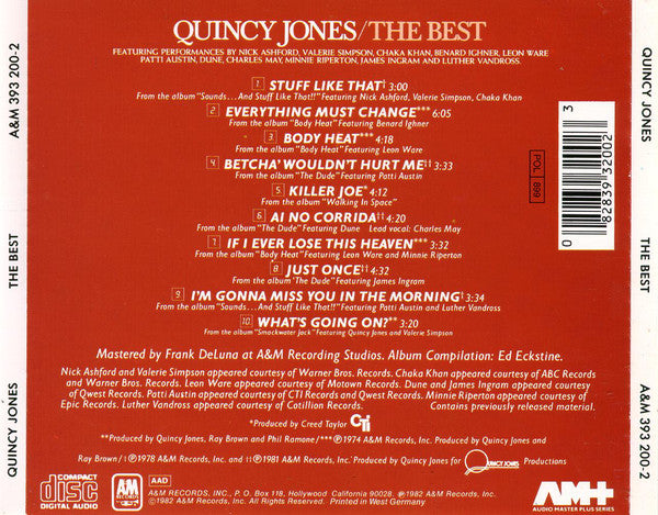 Quincy Jones : The Best (CD, Comp)