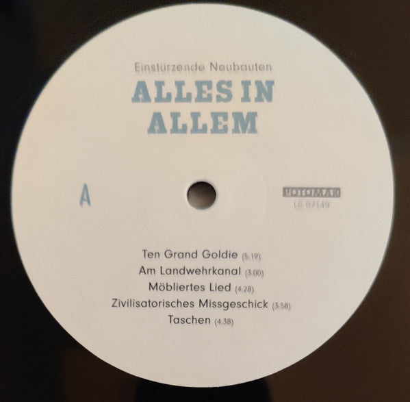 Einstürzende Neubauten : Alles In Allem (LP, Album)
